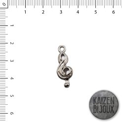 Nota musical clave de sol de 23mm