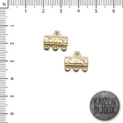 Percha 3 Colgantes CCB Dorado
