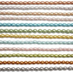 Perlas Oval brillantes