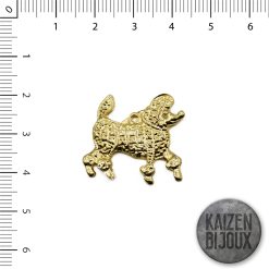 Dije Perro Frances Dorado