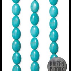Piedras Reconstituidas Oval Plano 10*14 Turquesa