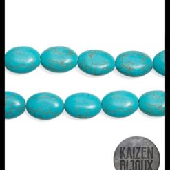 Piedras Reconstituidas Oval Plano 12*16 Turquesa