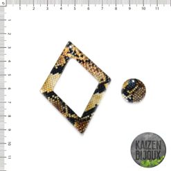 Pieza Animal Print Rombo y Circ. Acrilico