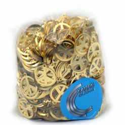 Símbolo Paz 17mm Dorado