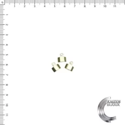 Terminal aprieta cordon grande dorado