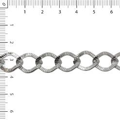 Rombo labrada alum  plateada