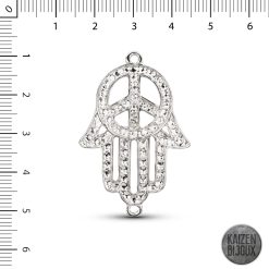 Mano Hamsa PAZ calada