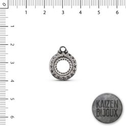 Dije mandala centro hueco