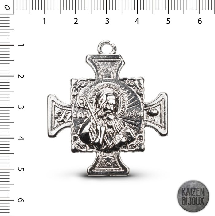 Medalla San Benito c/Cristo 30mm - Kaizen Bijoux