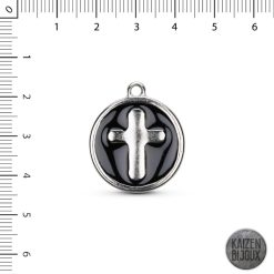 medalla con cruz 25mm