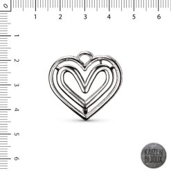 Corazon con corazon calado