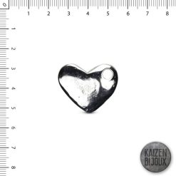 Dije Corazon Grande de 34 mm niquel