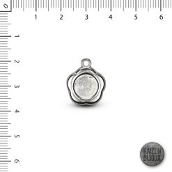 Base medalla Flor 9mm interno