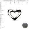 Corazon Rustico Silueta 32mm