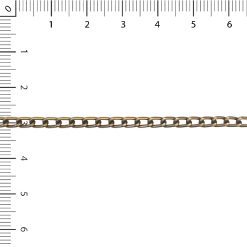 Cadena Aluminio Groumet Limada Bronce