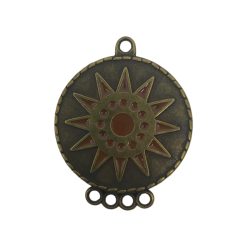 Dije Sol con argollas