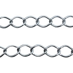 Cadena Rombo ALuminio Plateado