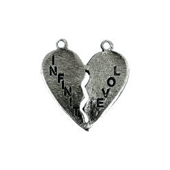 Dije Corazon "INFINITY LOVE" doble agarre