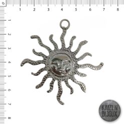 Dije Sol Gigante Martillado