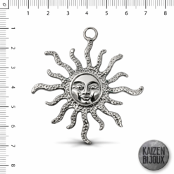 Dije Sol Gigante Martillado